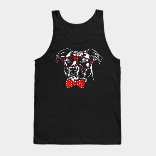 Cute American Pitbull Terrier dog Portrait Tank Top